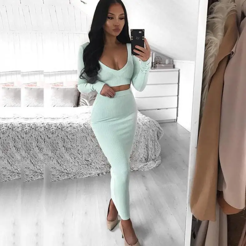 Комплект из 2 предметов комплект одежды для женщин юбка двух частей хлопковый