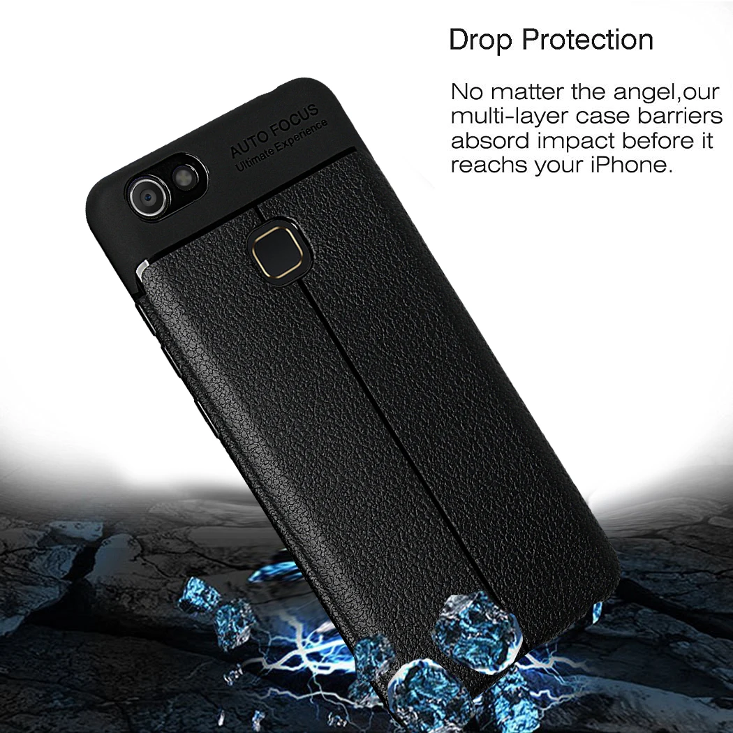 Ultra-Thin Litchi Retro Cover Case For Vivo V11Pro Z3 Y83 Y85 Y75 Y69 Y66 Y51 Y53 2017 Y21 Canvas Protective Funda Coque |