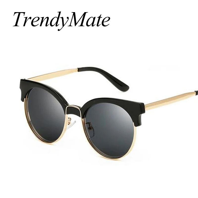 Новинка 2018 модные женские круглые солнцезащитные очки брендовые дизайнерские