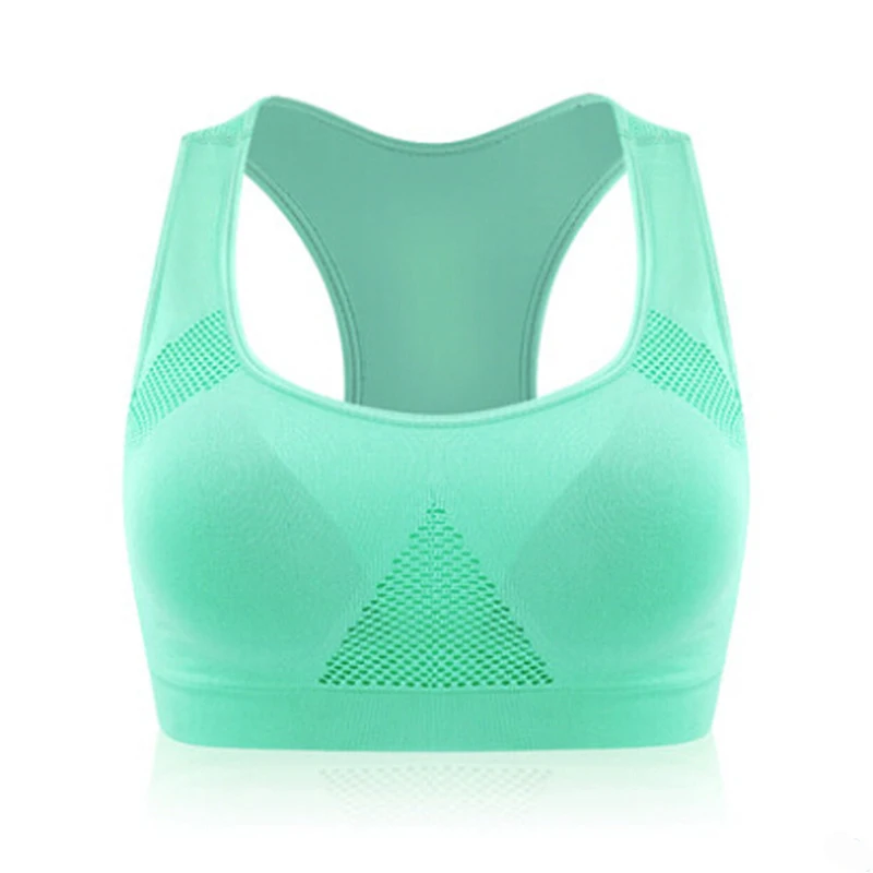 

2017 Professional Women Breathable Sports Bra Top Athletic Running Fitness Yoga Bras Padded Vest Solid Color M L XL optional