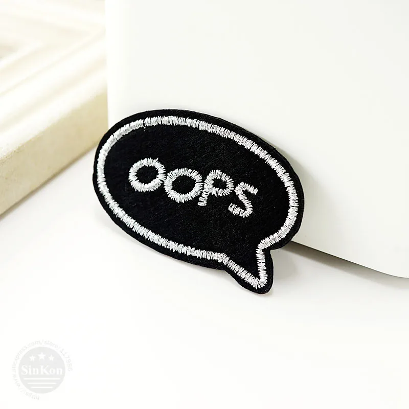 OOPS 5 5x3 2 см DIY нашивки для одежды из мультфильма вышитая куртка с аппликацией