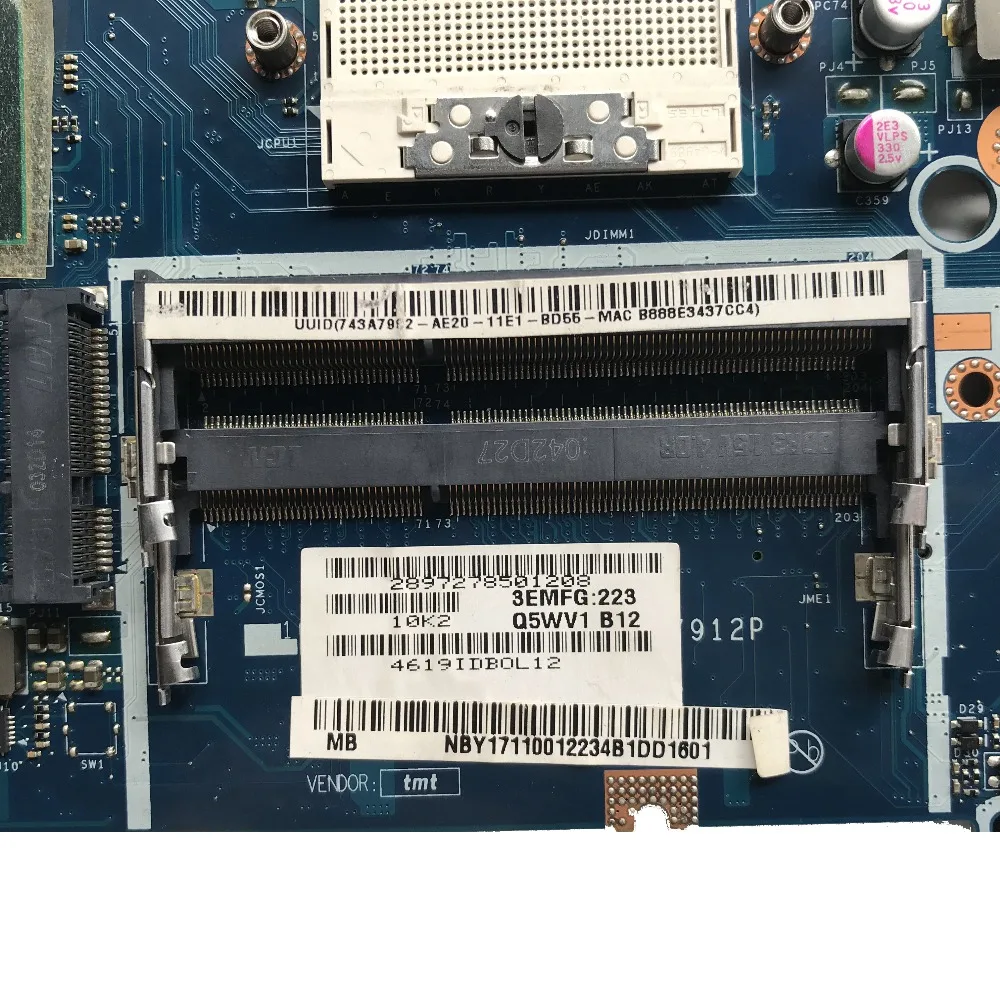 Для ACER E1-571G V3-571G Материнская плата ноутбука NBY1711001 Q5WV1 LA-7912P GT620M/1 ГБ HM77 PGA989 DDR3 мб 100%