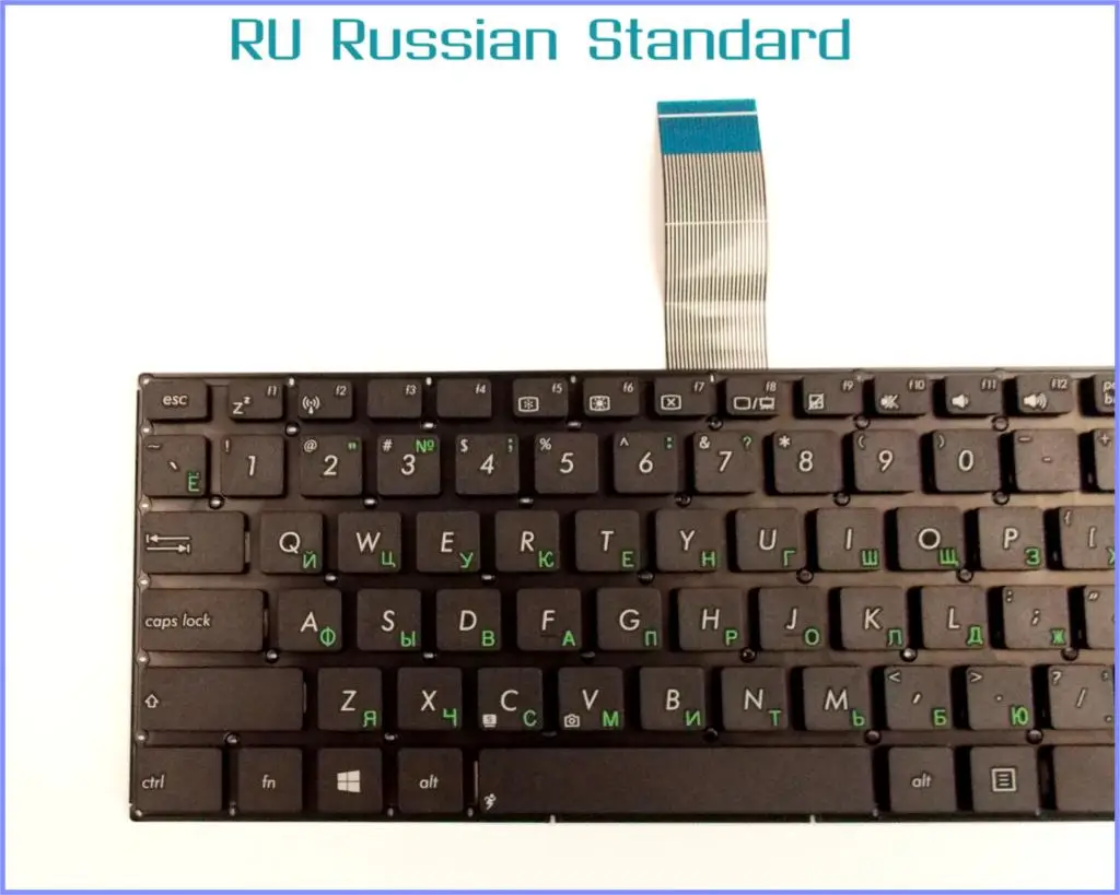 Русская версия клавиатуры для ноутбука ASUS MP-11N63US-5281W 0KNB0-6122UI00 XJ5 AEXJ5R00110 без рамки