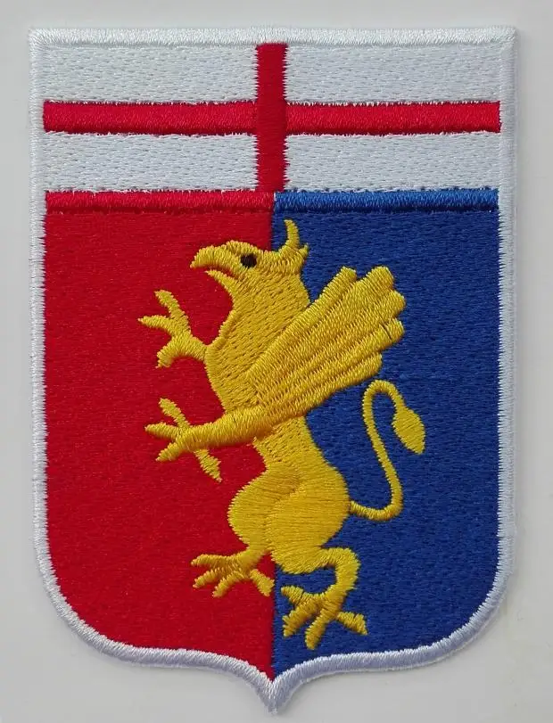 2 шт./лот Логотип Футбольной Команды fussball Genoa термоклейкая аппликация Aufnaeher