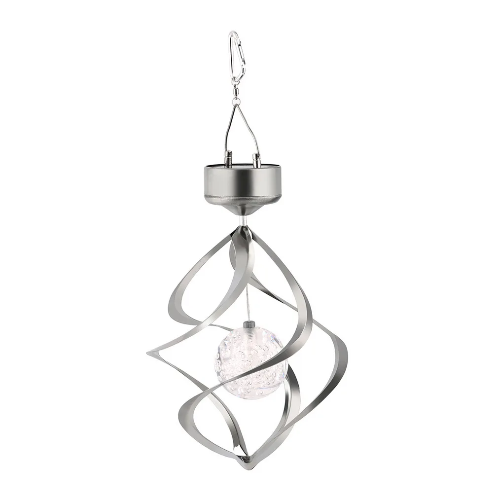 Солнечного ветра Спиннер с Цвет изменение светильник аппликациями Цветок (ы) на