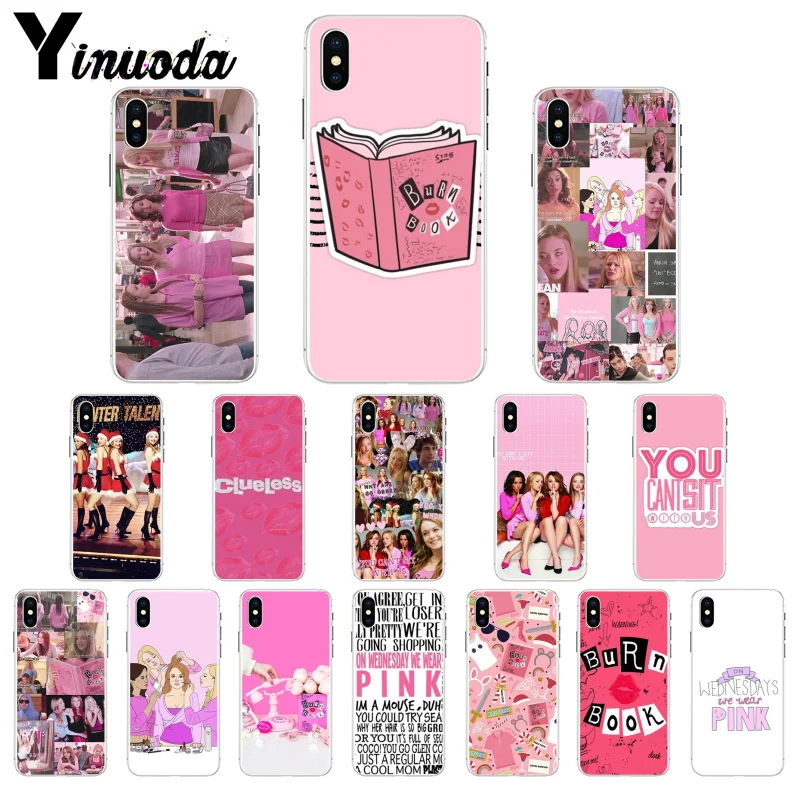 

Burn Book Mean Girls TPU Soft Rubber Phone Case Cover for Apple iPhone 8 7 6 6S Plus X XS MAX 5 5S SE XR Mobile Cases
