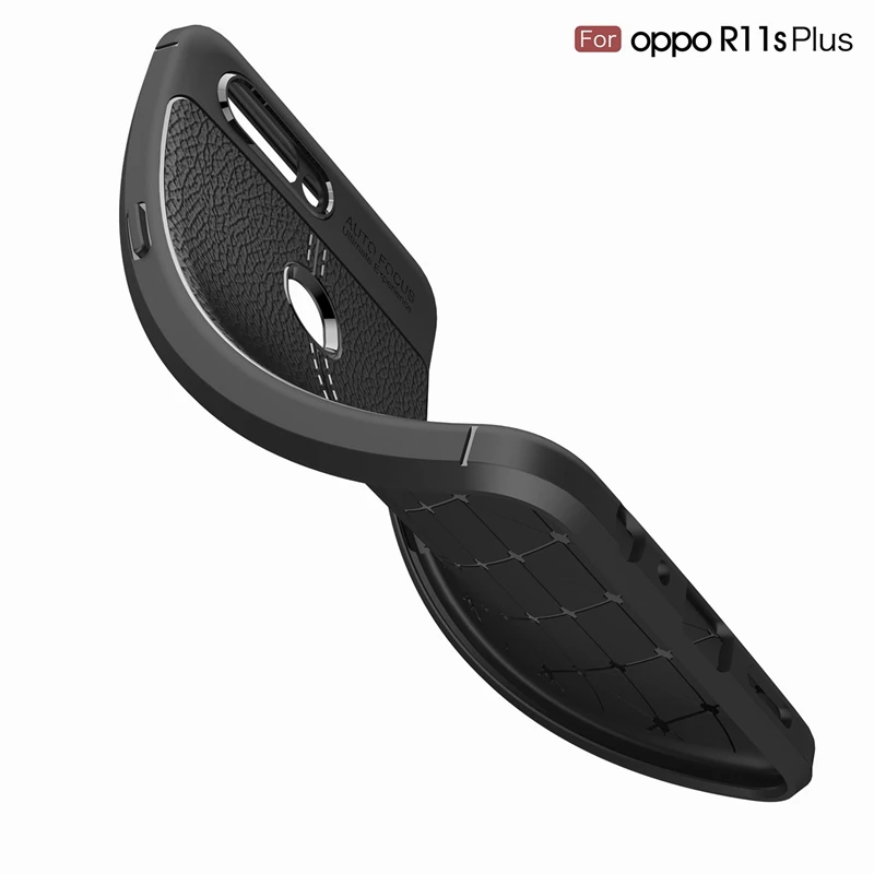 Ultra-Thin Litchi Pattern Retro ShockProof Soft Silicon TPU Cover Case For OPPO R11s Plus Phone Shell Shkin Capa Funda |