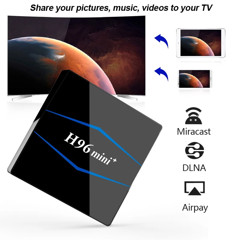 Android 8 1 TV RAM 2 ГБ 16 ROM Rockchip RK3229 четырехъядерный WIFI H.265 4 k Google Play netflix телеприставка