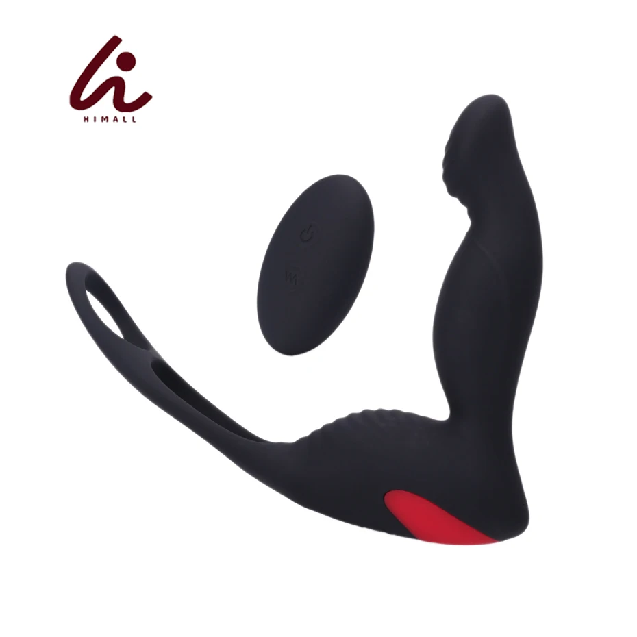 Мужской массажер простаты Himall силиконовый вибратор с дистанционным управлением