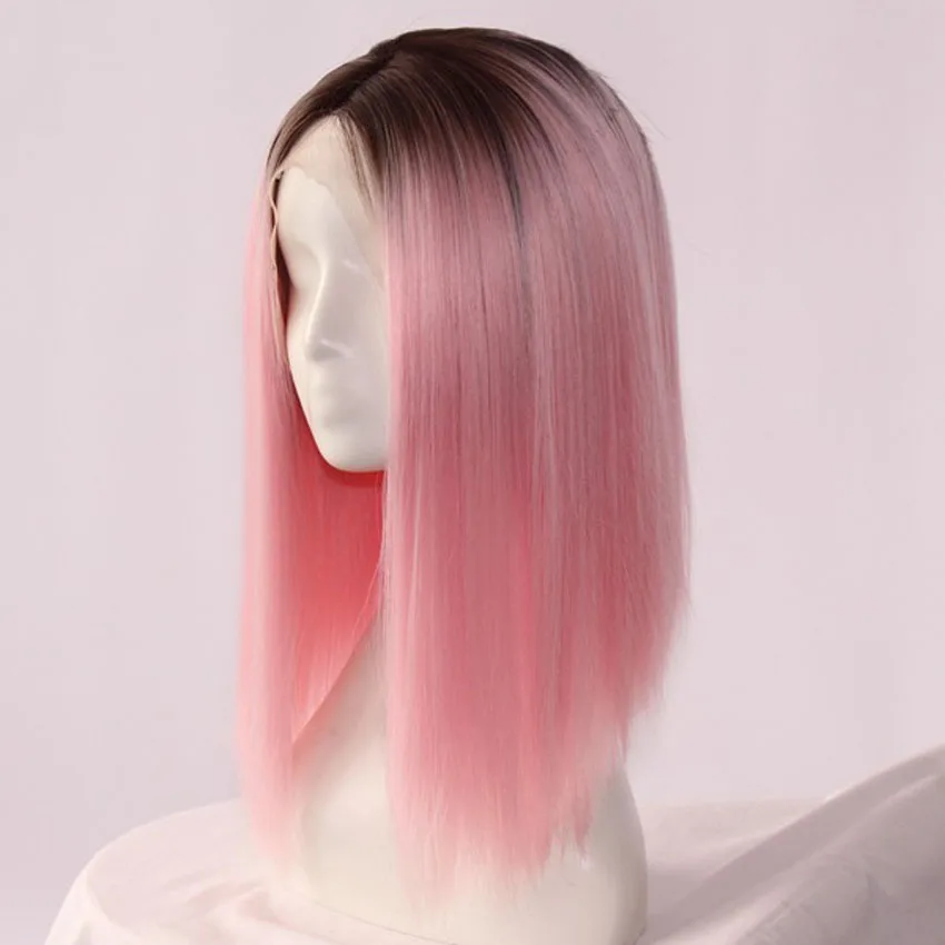 парик на кружеве желтый для блогера парики розовые волосы блогеры фэнтези лейс