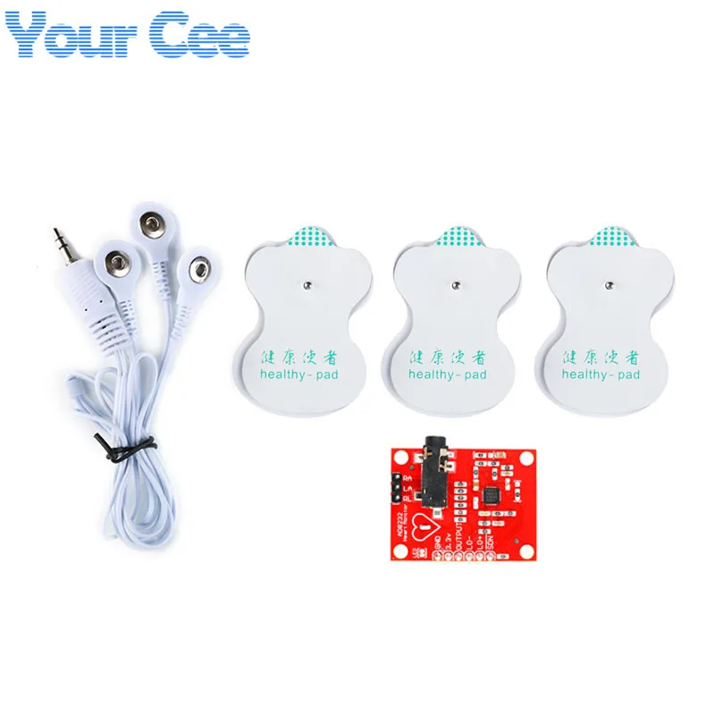 AD8232 измерение показателей ЭКГ набор модуля датчика мониторинга пульса и