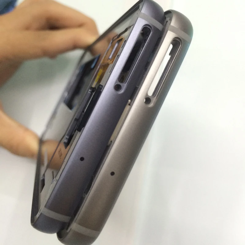 Для samsung Galaxy S7 G930 G930F мобильный телефон пластина Средняя рамка для S7 Edge G935 G935F корпус Корпус рамка Шасси с клеем
