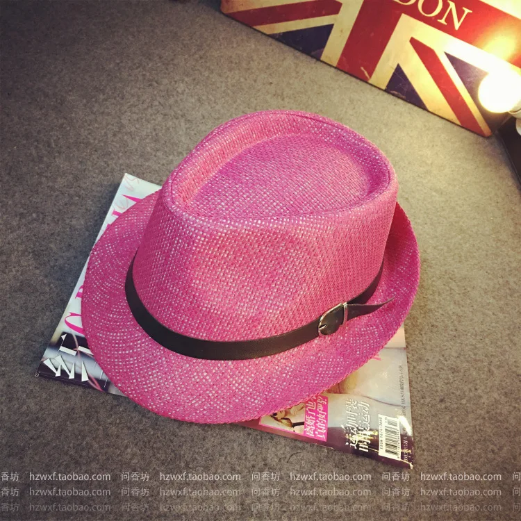 Летняя соломенная шляпа мужская мода тренд кожаная пряжка туфли в английском