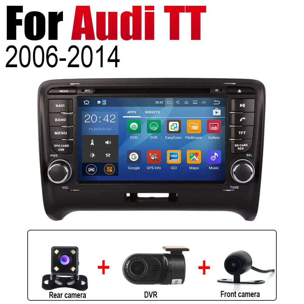 Extre Items 2 Din Автомобильный мультимедийный плеер радиоприемник для Android для Audi TT 8J 2006~ MMI DVD gps-навигатор Карта Авто аудио bluetooth стерео - Цвет: Extre Items