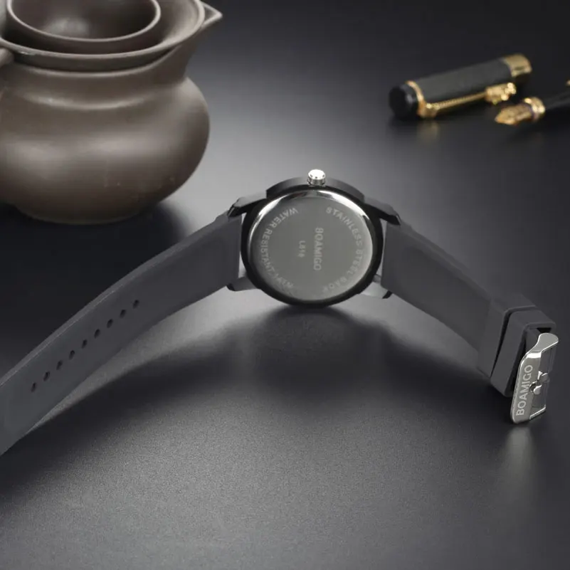 Мужские кварцевые часы BOAMIGO Модные Аналоговые наручные в стиле унисекс с