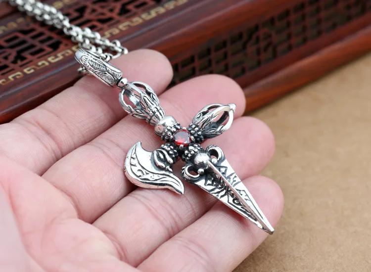 Подвеска нож из серебра 925 пробы в тибетском стиле|knife card|knife kydexknife metal |
