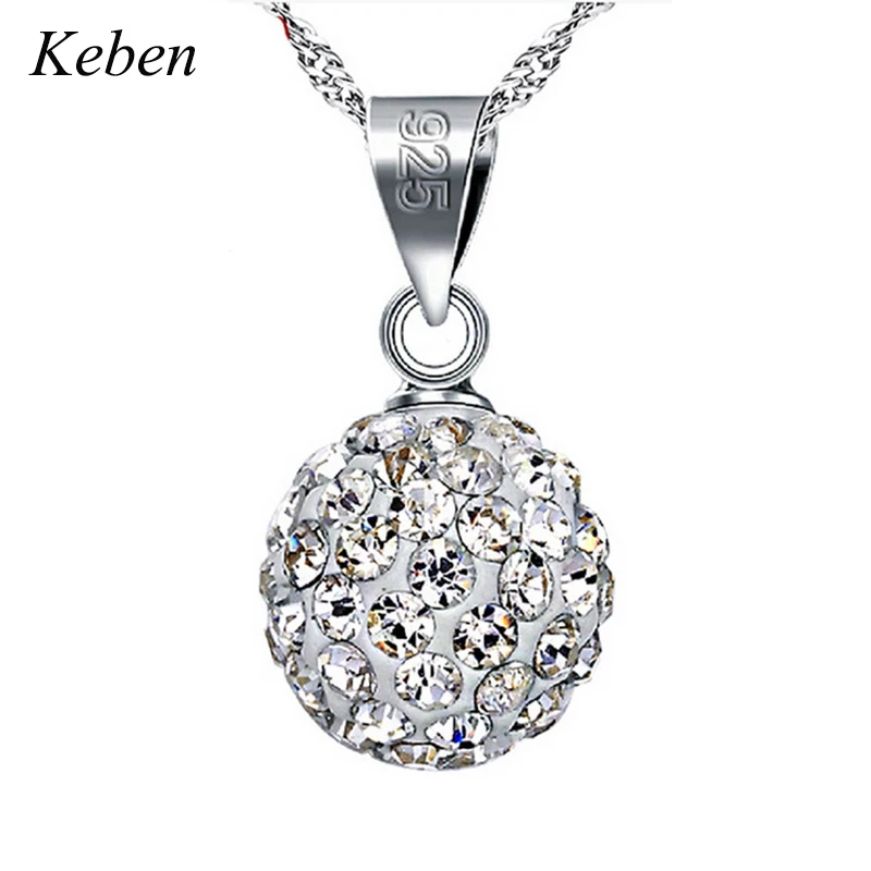 Женское ювелирное цепочка из серебра 925 женское колье горного хрусталя Femme |