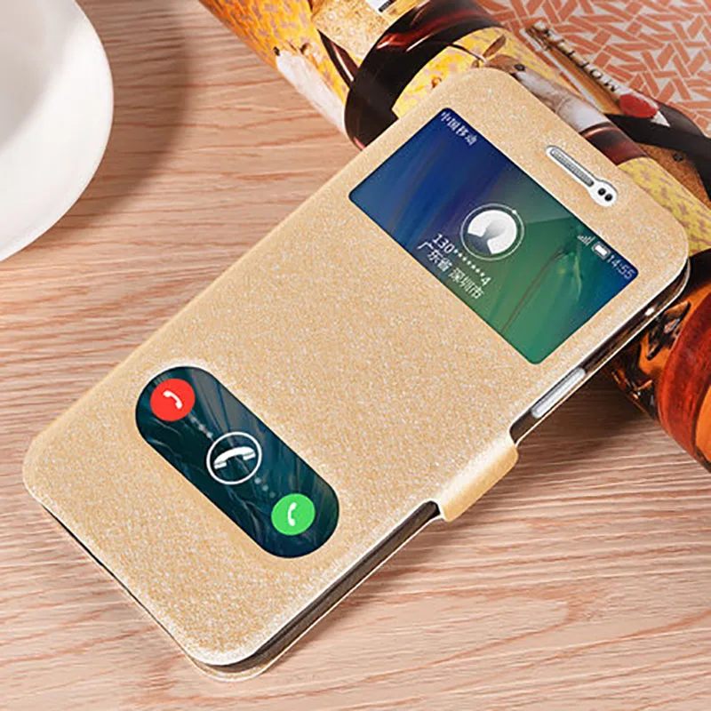 Для GrandMax сумка чехол с окошком для экрана телефона Samsumg Galaxy Grand Max G7200 подставка