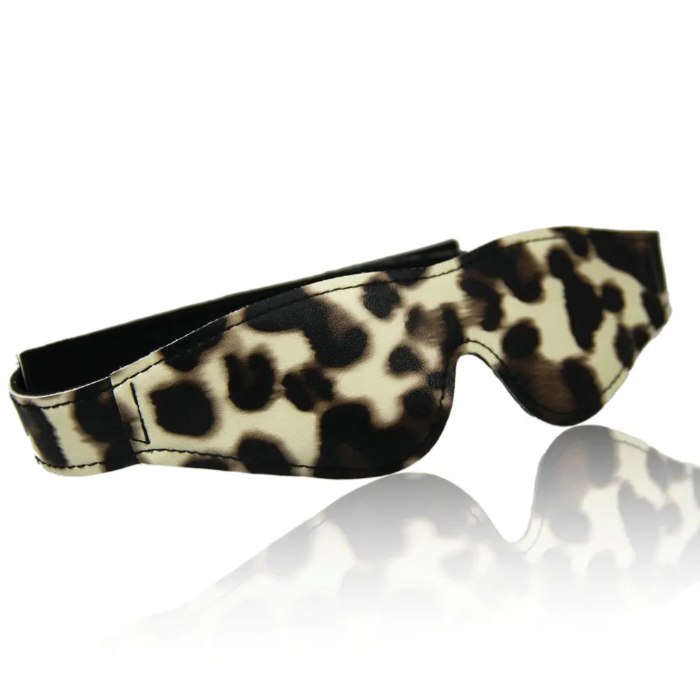 Леопардовая маска для глаз Ночная секс жизнь любовник игра Eyeshade кошка леди