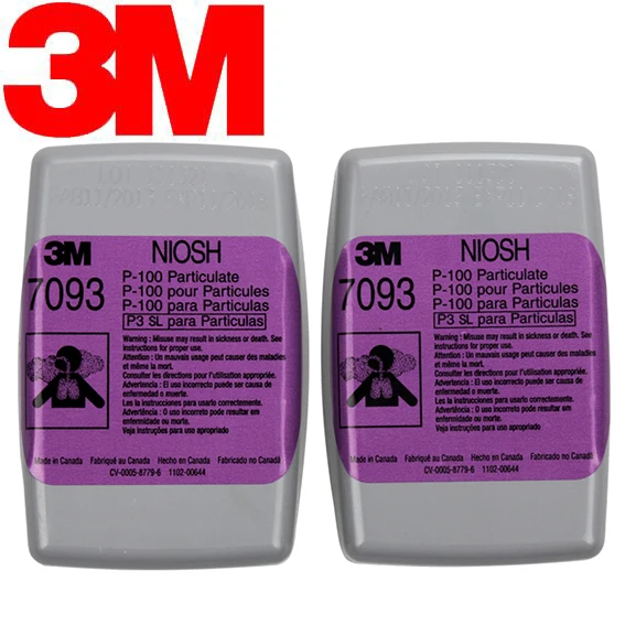 3M 7093 P100 пылевой фильтр коробка анти-Искра корпус, анти-жидкий всплеск(фильтрация органических кислотных газов