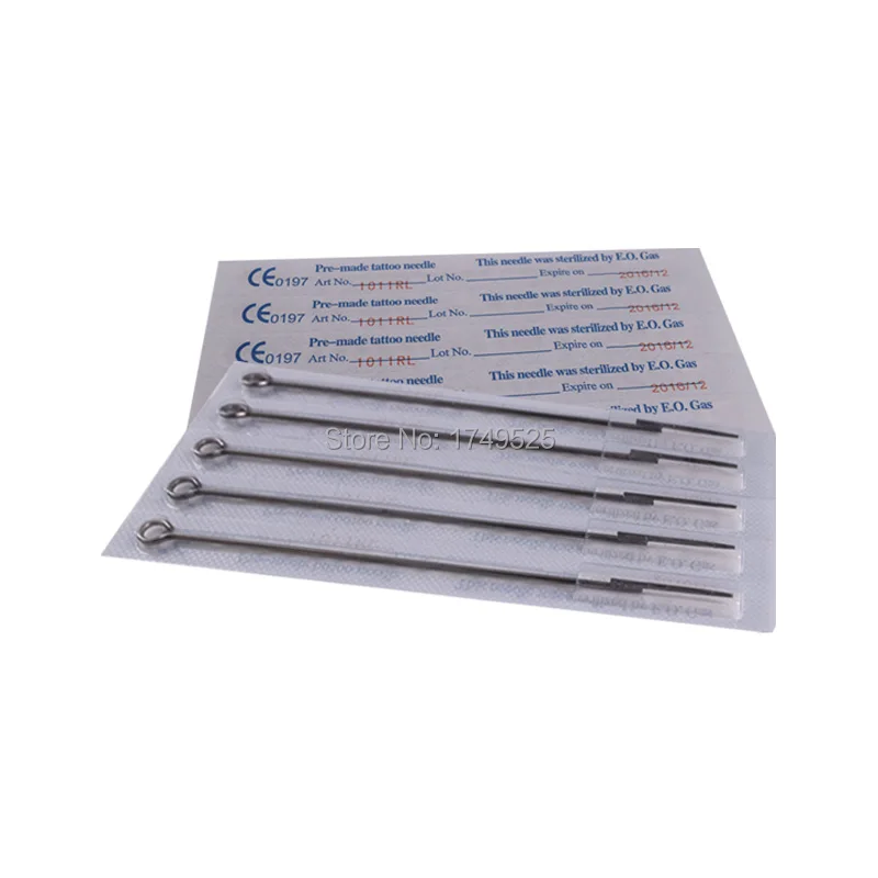 50 шт. профессиональные иглы для тату 11RL круглые шейдеры стерилизуют Иглы