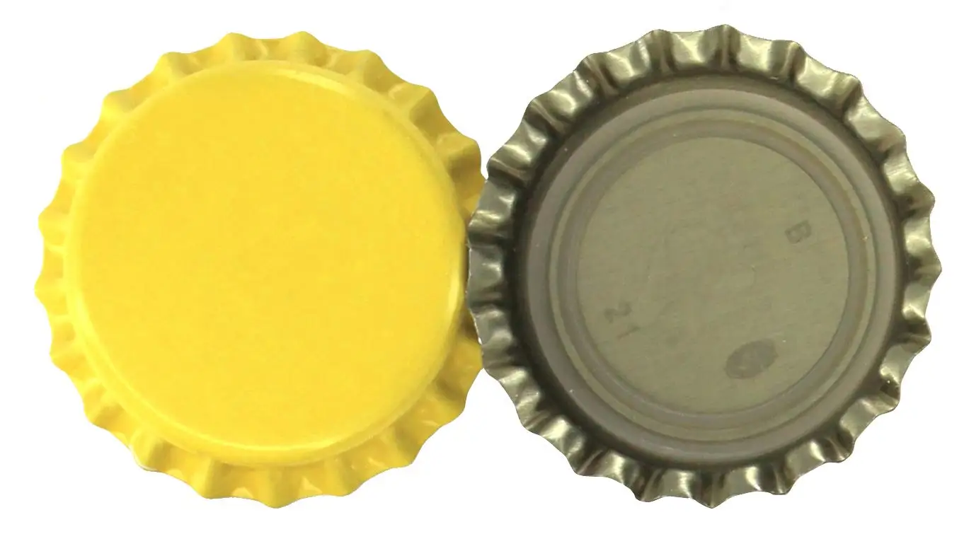10000pcs/lot Beer Caps Sealing Plug For Brewing Crown With Oxy-Liner - Case of 10000 Yellow | Дом и сад