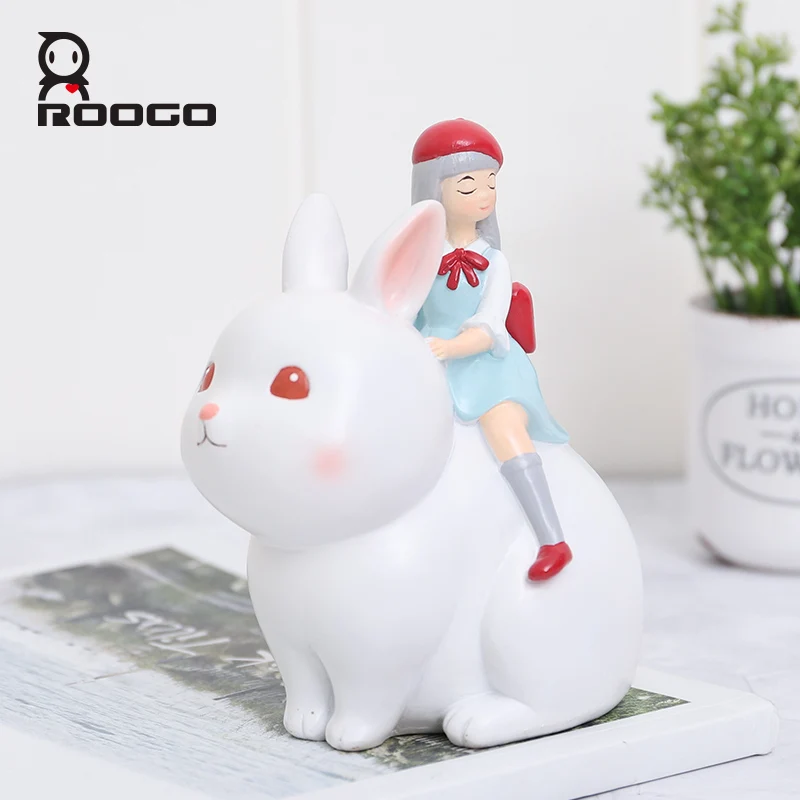 Roogo украшения для дома и сада аксессуары комнаты из смолы украшение девочек