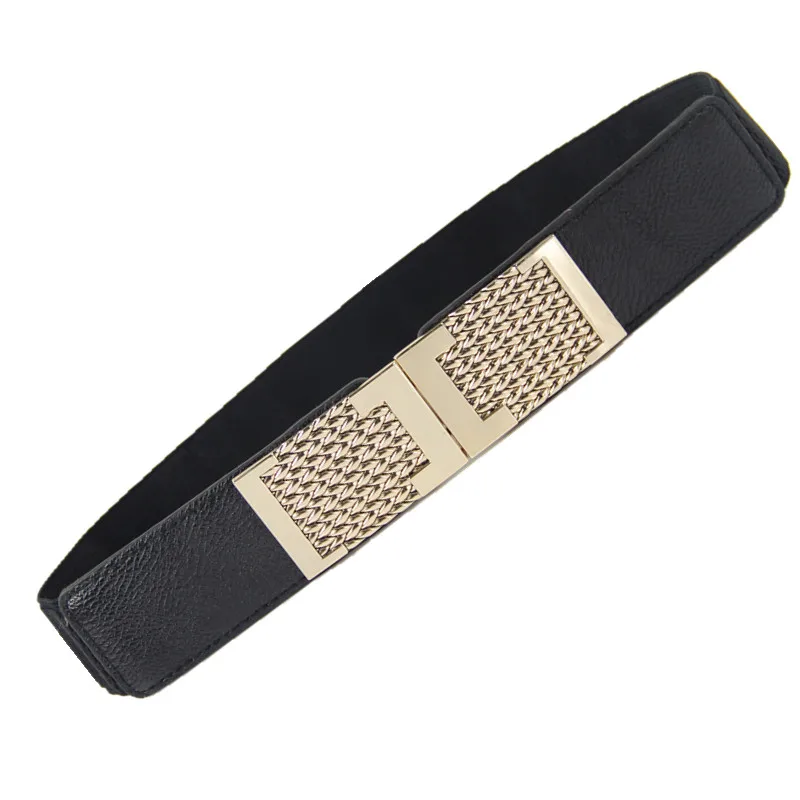 Fashion women belt metal all-match elastic wide strap fashion cummerbund normic Women | Аксессуары для одежды