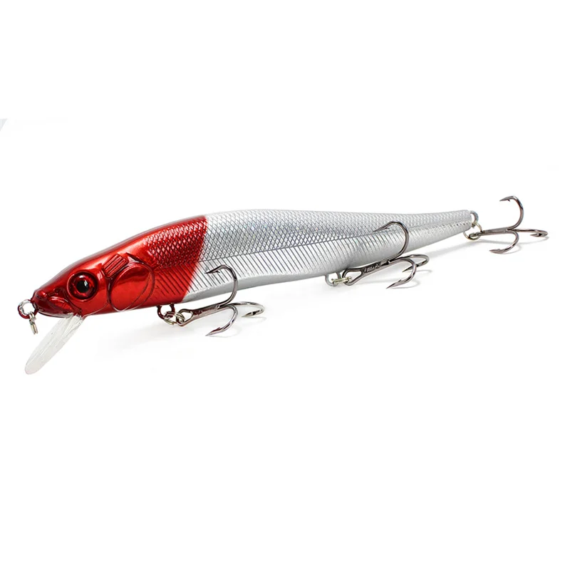Yuewins рыболовные приманки 3D глаза Минноу 14 см 22 4 г Crankbait воблеры 6 # крюки твердая