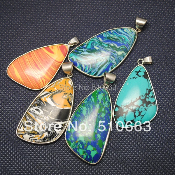 5 шт./лот мода драгоценные камни ювелирный кулон подвески смешанные различных