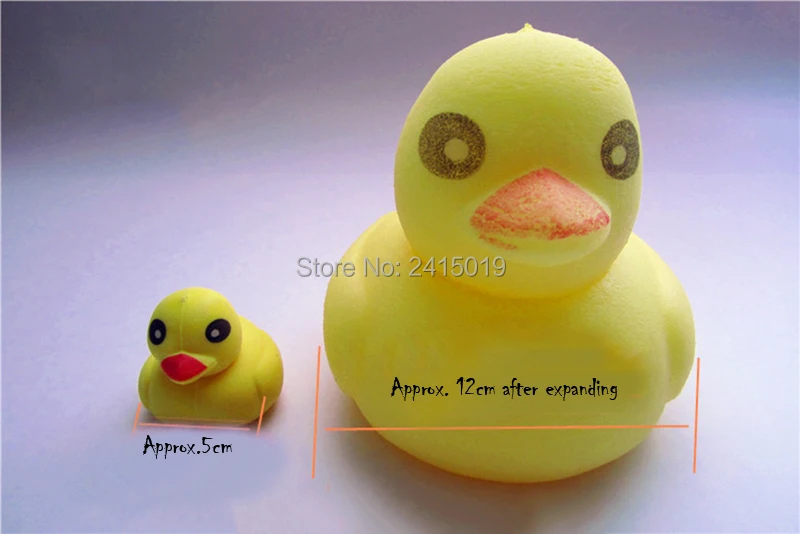 Бесплатная доставка 6x дешевые желтая утка для выращивания в воде Волшебная шутка