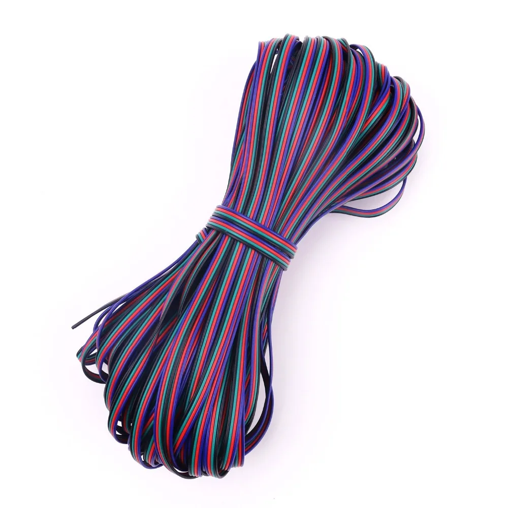 4 контакта канала 10 м 50 20 100 RGB разъем для светодиодной ленты 5050/3528 светильник