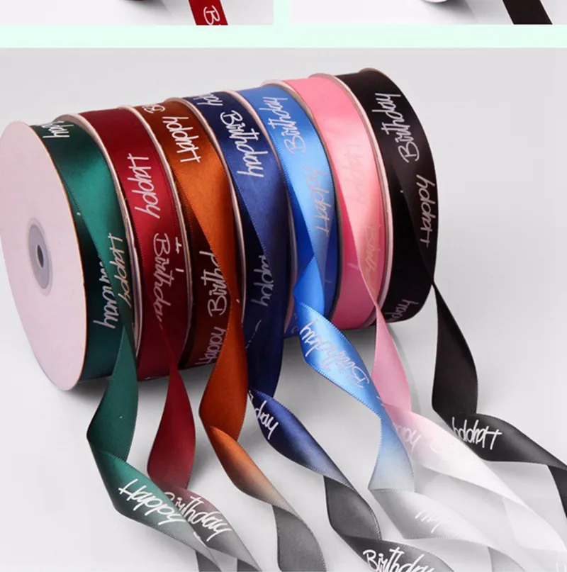 Ручная работа логотип 2 см * 45 м Сделай Сам атласная лента упаковка для выпечки и