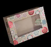 22*15*7cm Kraft Paper Cake Box Merry Christmas Homemade Candy Wedding Packing Box 100pcs/lot Free shipping