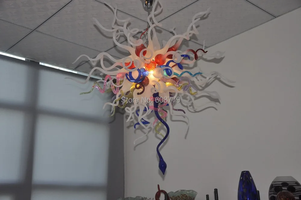 

Free Shipping Dinning Room Decoration Hand Blown Art Glass Chandelier