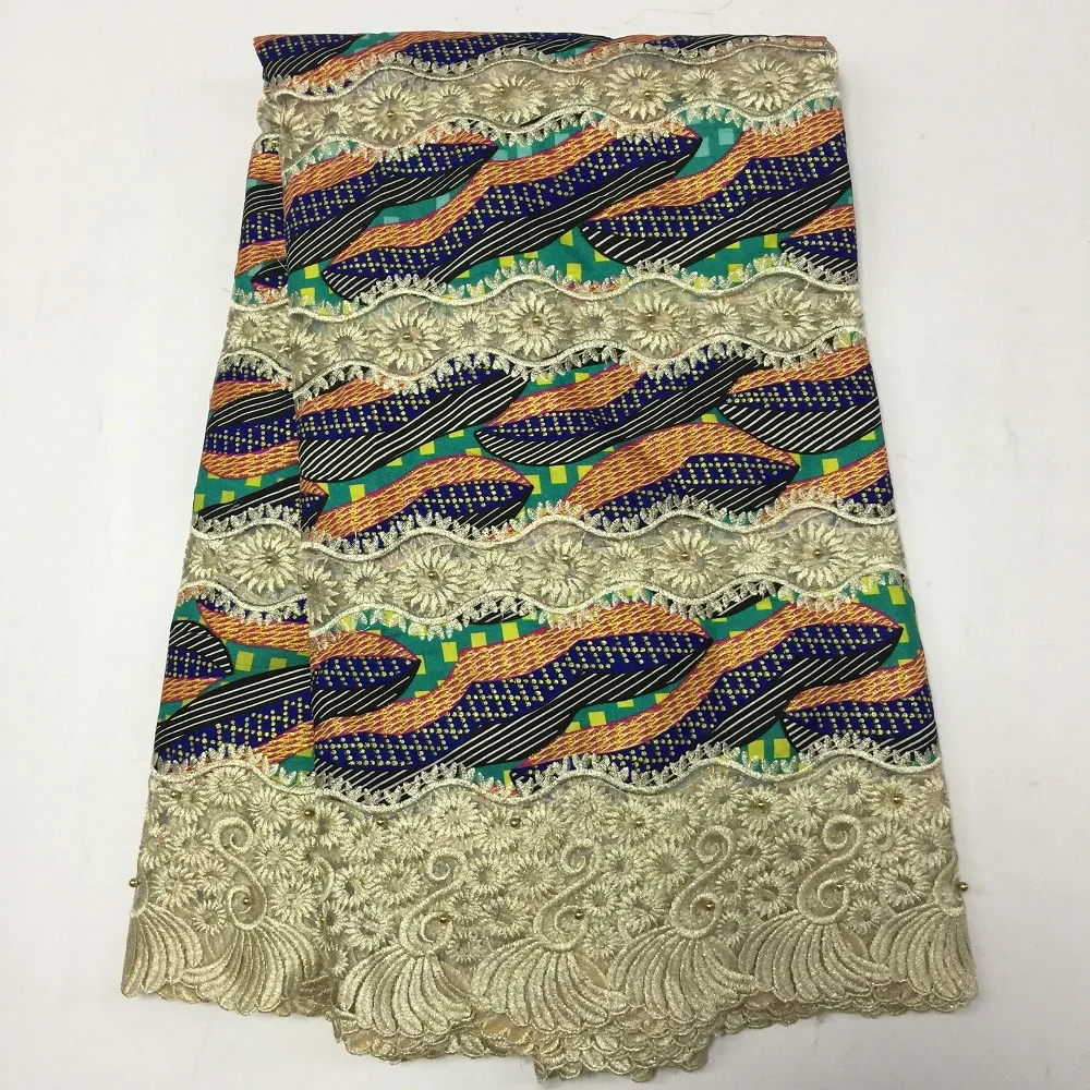Tissu воск brode Африканский шнур кружева Водорастворимая Ткань для платья 5yds Высокое
