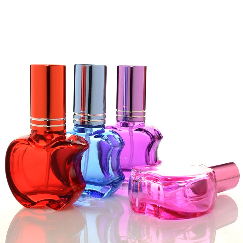 

8 мл маленькая цветная стеклянная бутылка-спрей для духов Apple 100 шт./лот