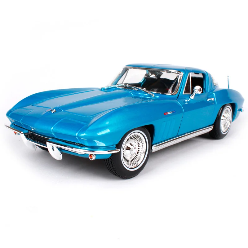 Maisto 1:18 1965 chevrolet chevelle серебристо синий автомобиль литой 242*100*68 мм роскошный