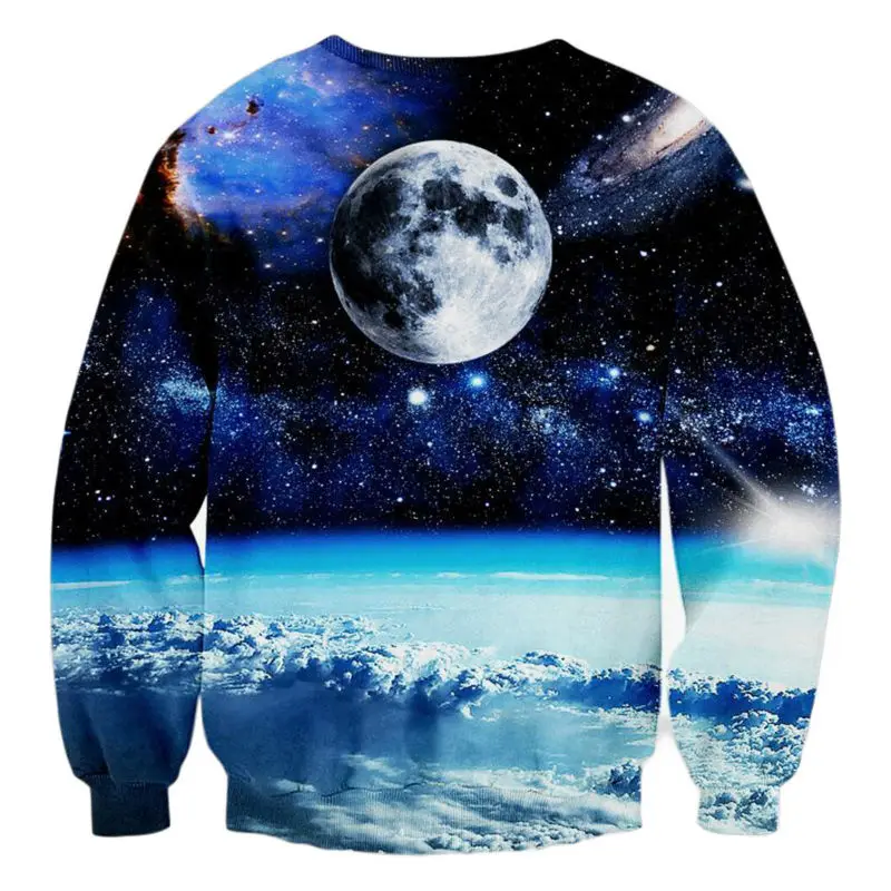 Мужская толстовка с длинным рукавом свитшот 3D принтом в стиле Харадзюку