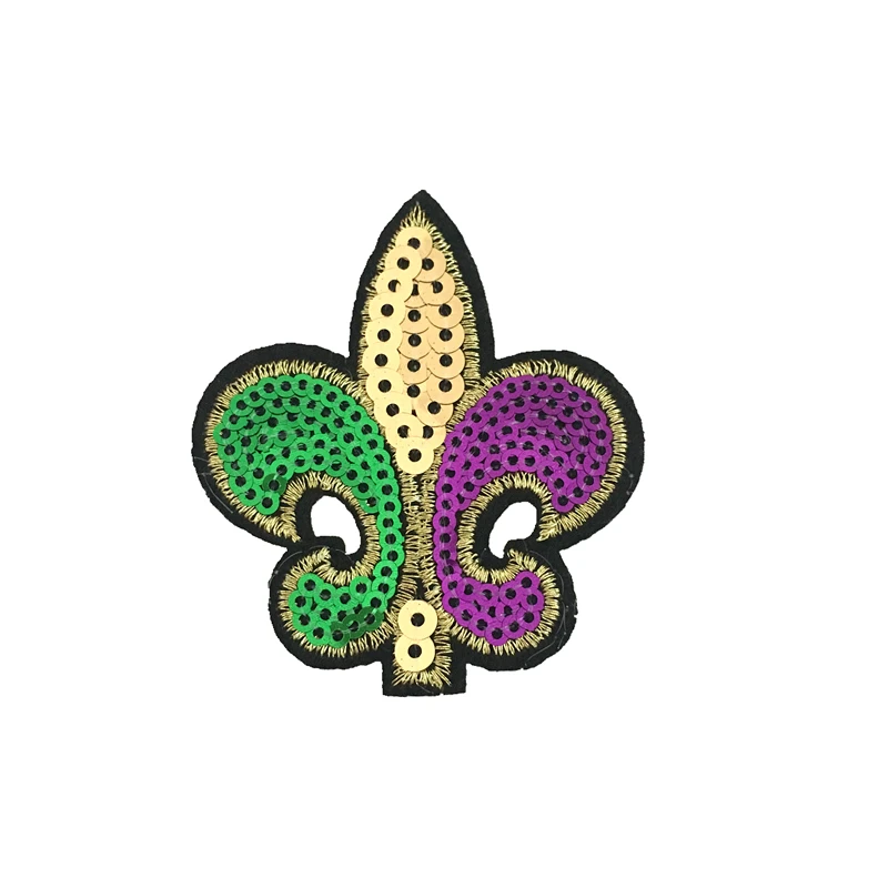 

10 PCS Colorful Sequined Floral Iron on Patches for Clothes Small Flower Buds Sequin Embroidery Applique DIY Decoration Patch