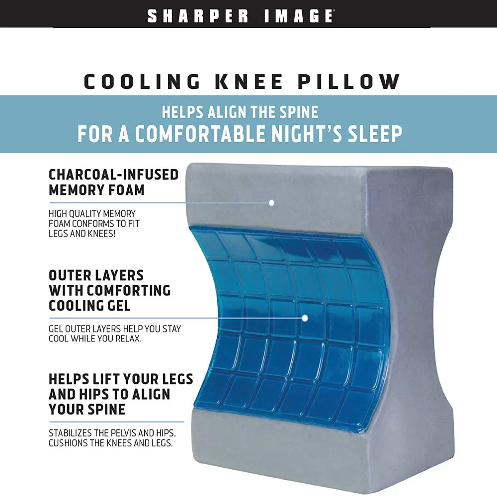 Охлаждающая подушка для колена с более точным изображением древесный уголь