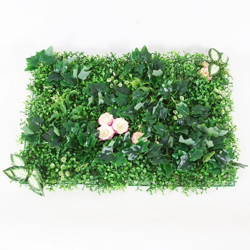 plant wall A Зеленое растение стены искусственный газон самшит хедж сад задний двор домашний фон Декор Моделирование Милан трава открытый цветок стены - Цвет: plant wall A