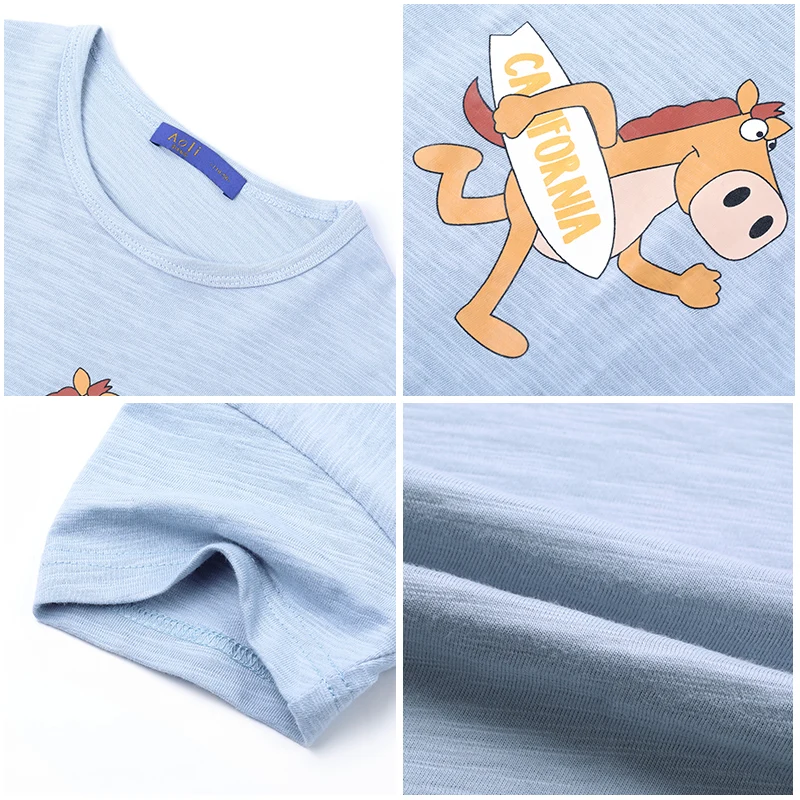Pioneer kids/Летняя футболка Топ с короткими рукавами для мальчиков, Детская футболка женские вязаный свитер с длинным рукавом и изображением мультфильмов, хлопковые футболки, одежда для детей BDT910103