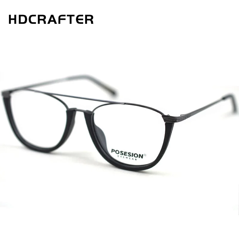 HDCRAFTER деревянная оправа для очков с прозрачными линзами мужские медные очки по