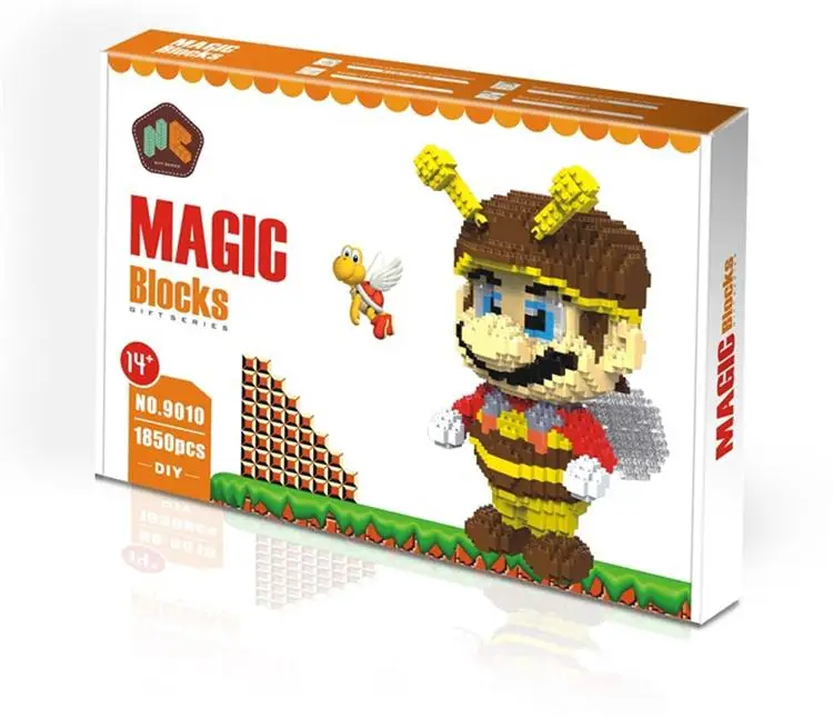 9010 HC Конструкторы "Magic" с оригинальной коробкой Большие размеры строительные блоки аниме модель кирпича с рисунком героев из мультфильмов, Фигурки игрушки для детей, подарки - Цвет: 9010