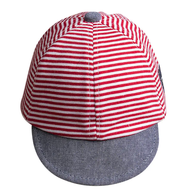 2019 Hot Summer Newborn Baby Girl Boy Striped Hats Infant Cute Sun Cap Cotton Baseball Beret Hat Fashion Accessories | Детская одежда и