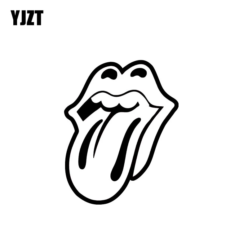

YJZT 8,5*10,6 см сексуальный капризный губ модные Стиль черный/серебристый виниловые наклейки в виде Фотообоев c переводными картинками автомоби...