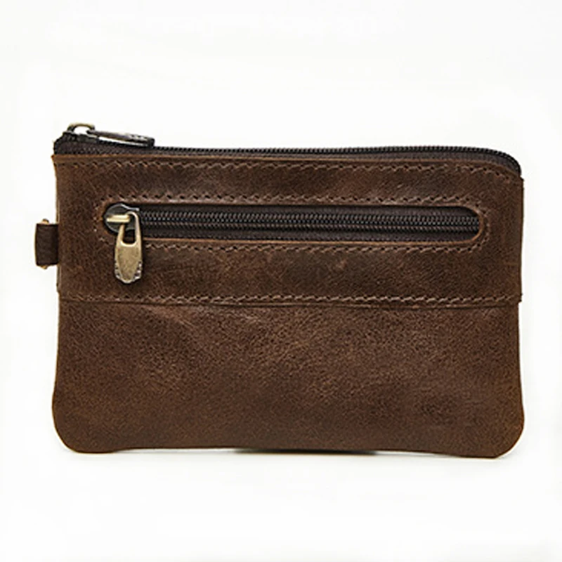 Artmi Unisex Genuine Leather Change Wallets Zipper Coin Bag Fshion Casual Small Wallet | Багаж и сумки