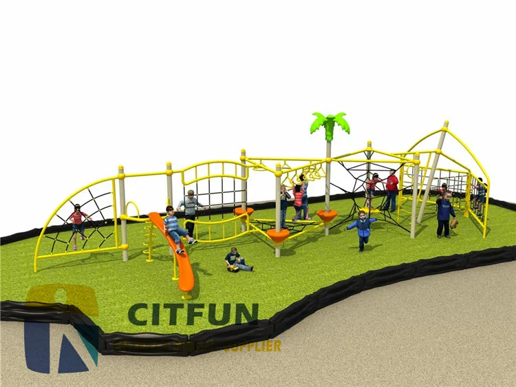 Захватывающая уличная игровая структура детское оборудование для упражнений