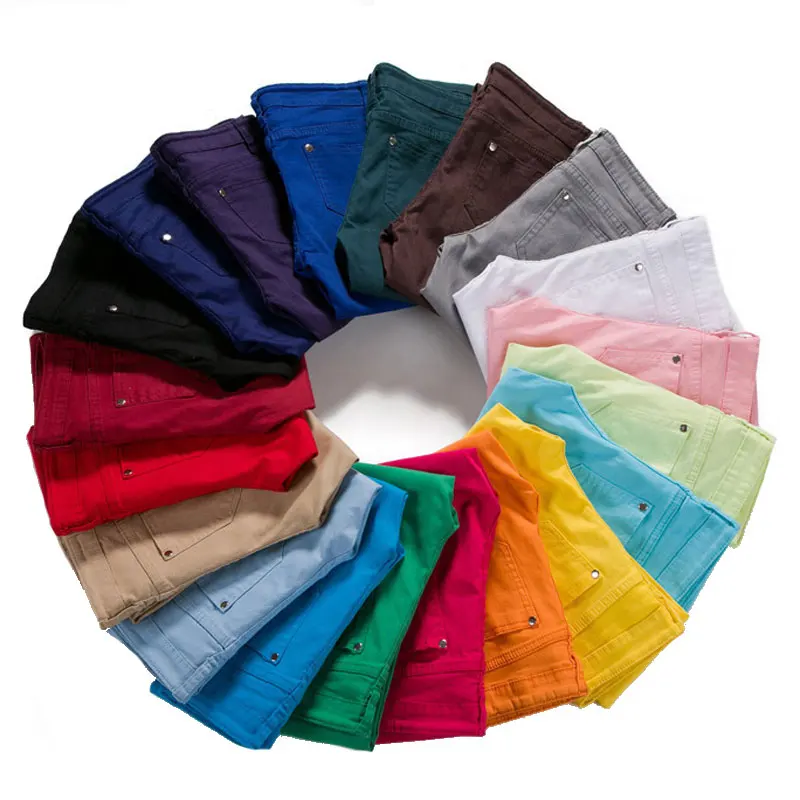 Женские джинсы-карандаш TANGNEST брюки-карандаш яркой расцветки со средней талией на